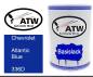 Preview: Chevrolet, Atlantic Blue, 336D: 500ml Lackdose, von ATW Autoteile West.